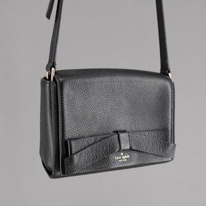Kate Spade Crossbody Pebble Leather Bag with Bow